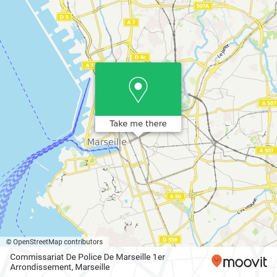 Commissariat De Police De Marseille 1er Arrondissement map