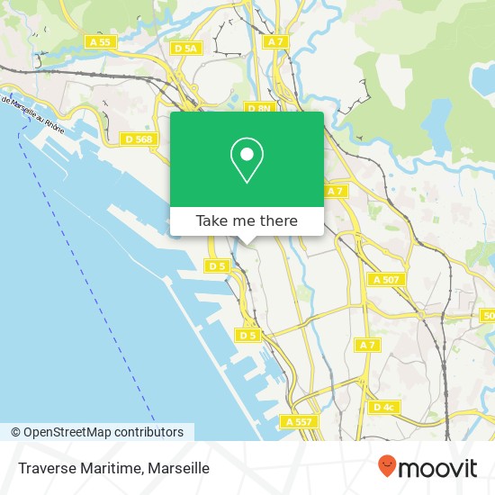 Mapa Traverse Maritime