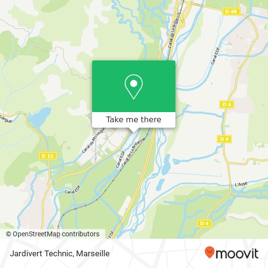 Jardivert Technic map