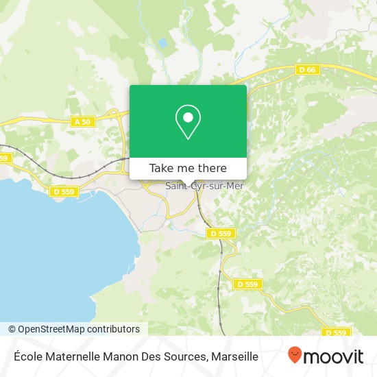 École Maternelle Manon Des Sources map