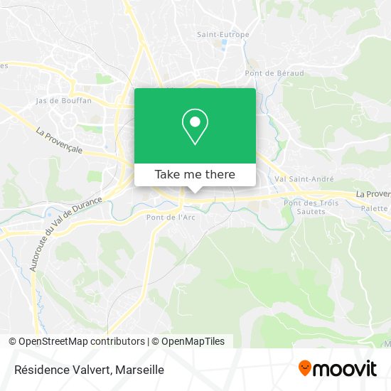 Résidence Valvert map
