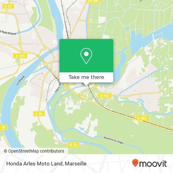 Honda Arles Moto Land map