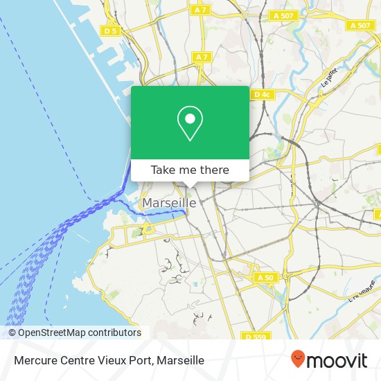 Mapa Mercure Centre Vieux Port