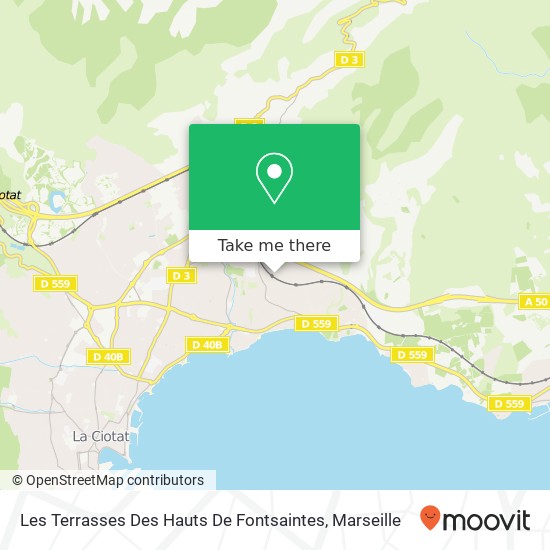 Les Terrasses Des Hauts De Fontsaintes map