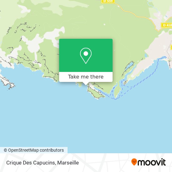 Crique Des Capucins map