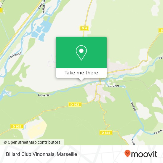 Mapa Billard Club Vinonnais