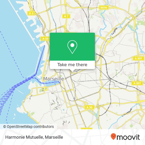 Harmonie Mutuelle map