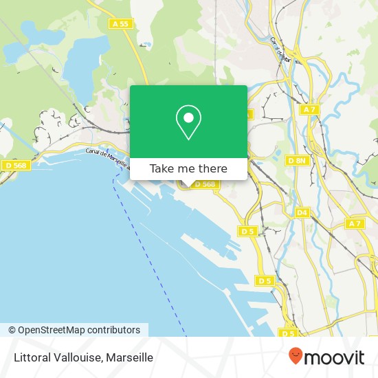 Mapa Littoral Vallouise