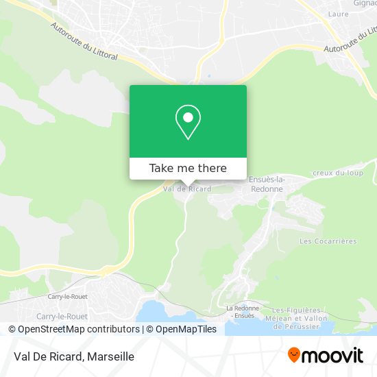 Val De Ricard map