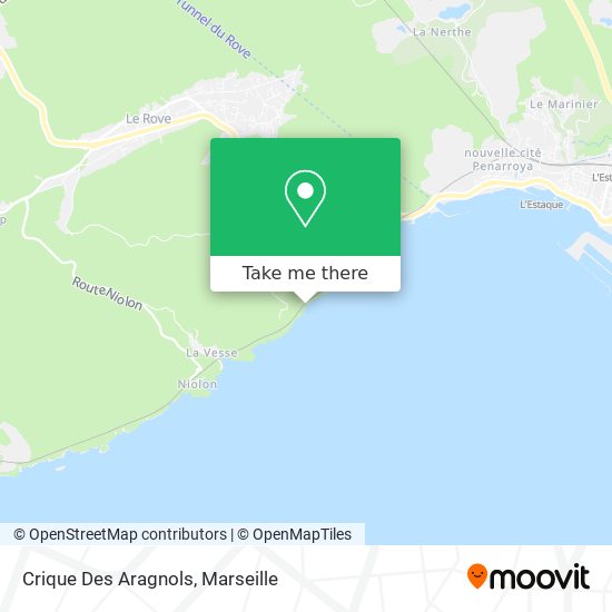 Crique Des Aragnols map