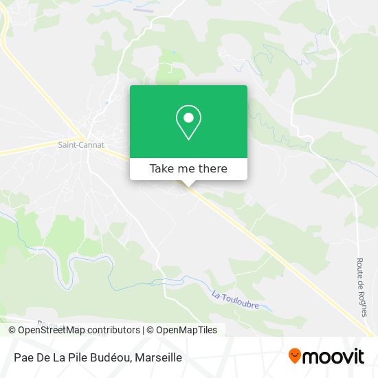 Pae De La Pile Budéou map