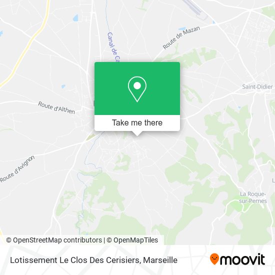 Lotissement Le Clos Des Cerisiers map