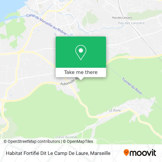 Habitat Fortifié Dit Le Camp De Laure map