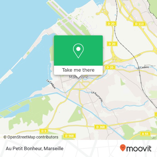 Au Petit Bonheur map
