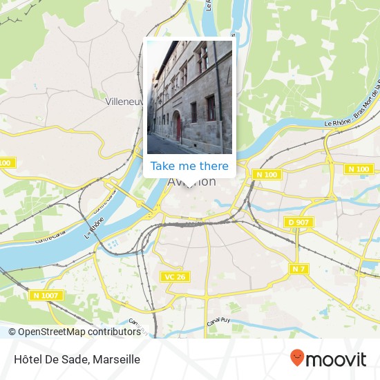 Mapa Hôtel De Sade