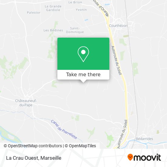 La Crau Ouest map