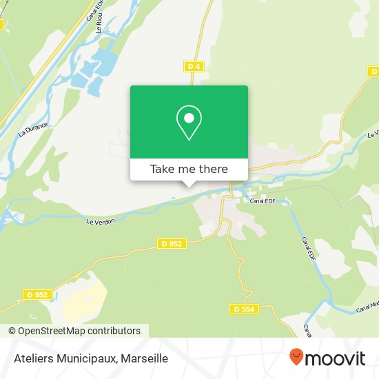 Ateliers Municipaux map