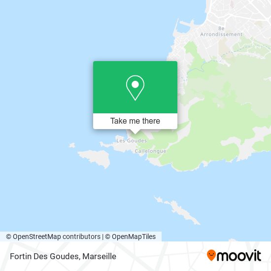 Fortin Des Goudes map