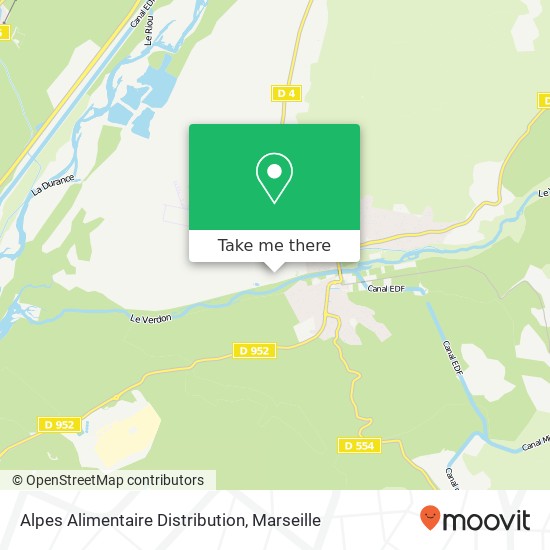 Mapa Alpes Alimentaire Distribution