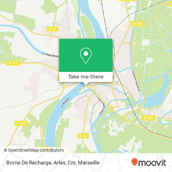 Mapa Borne De Recharge, Arles, Cnr