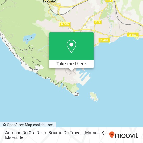 Antenne Du Cfa De La Bourse Du Travail (Marseille) map