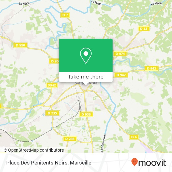 Mapa Place Des Pénitents Noirs