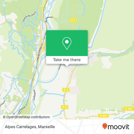 Alpes Carrelages map