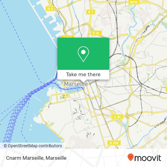 Cnarm Marseille map