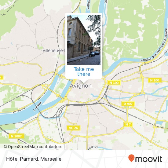 Mapa Hôtel Pamard