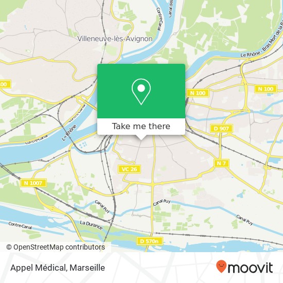 Appel Médical map