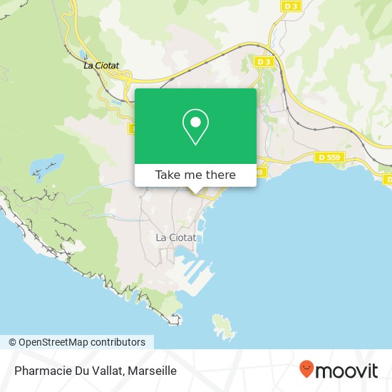 Mapa Pharmacie Du Vallat