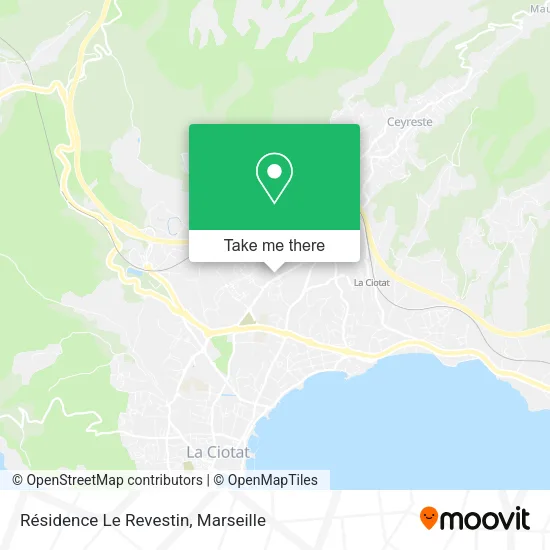 Résidence Le Revestin map