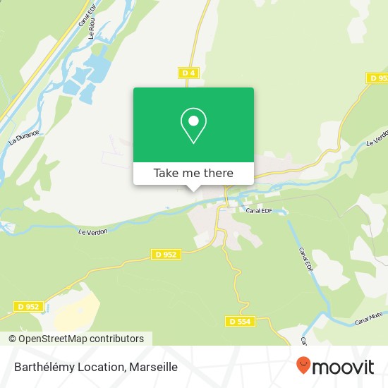 Mapa Barthélémy Location