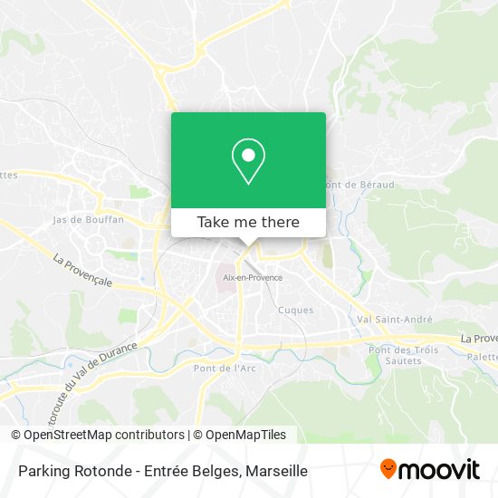 Parking Rotonde - Entrée Belges map