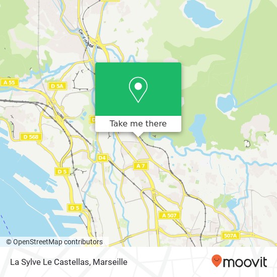 La Sylve Le Castellas map