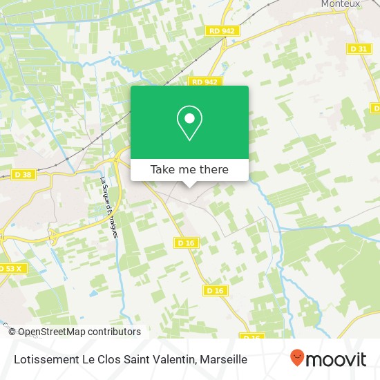 Mapa Lotissement Le Clos Saint Valentin