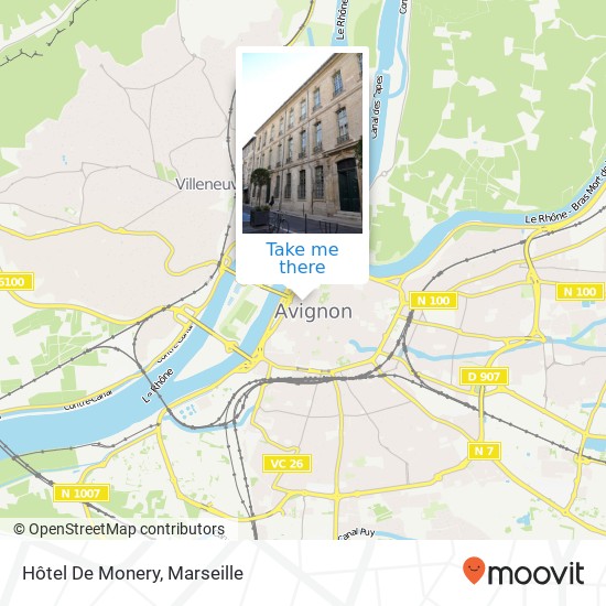 Mapa Hôtel De Monery