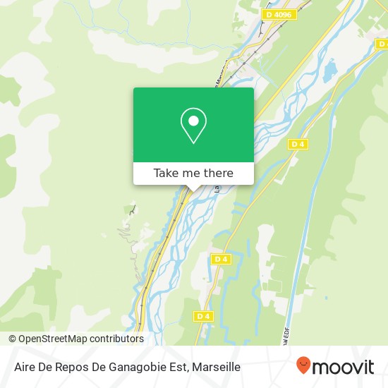 Aire De Repos De Ganagobie Est map