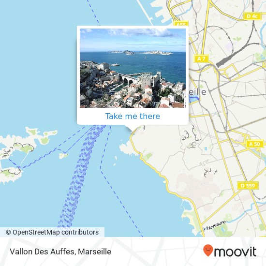 Mapa Vallon Des Auffes