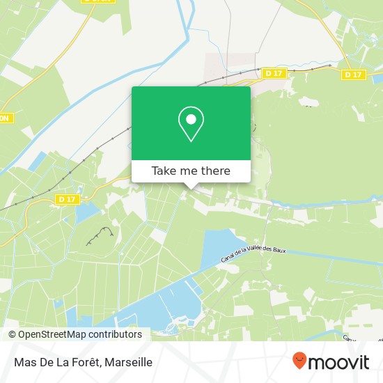 Mas De La Forêt map