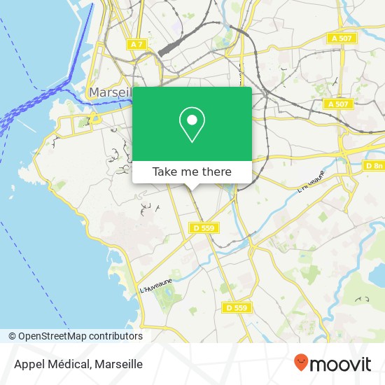 Appel Médical map