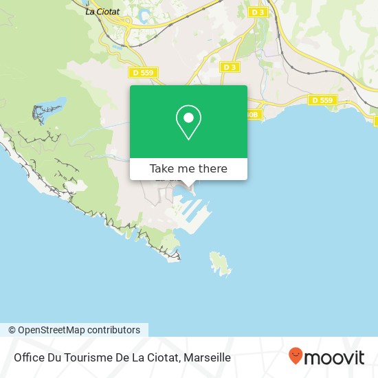 Office Du Tourisme De La Ciotat map