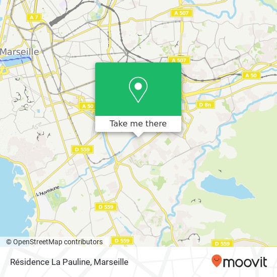 Résidence La Pauline map