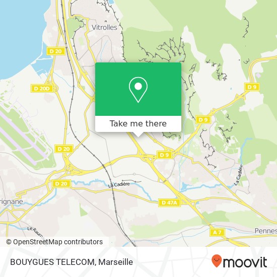 Mapa BOUYGUES TELECOM