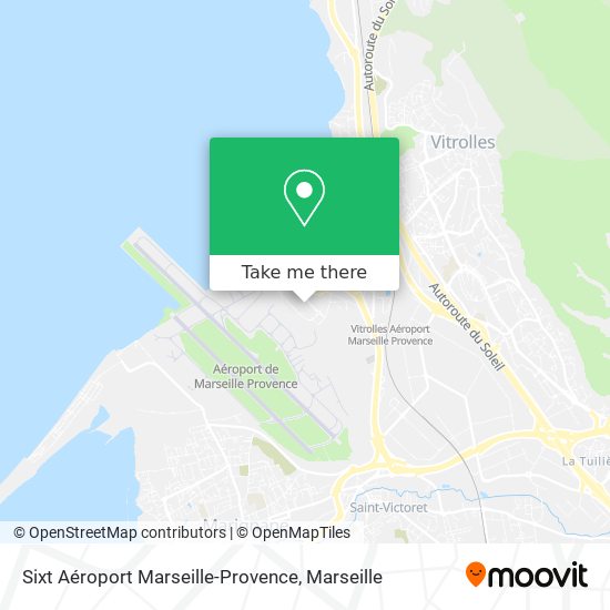 Mapa Sixt Aéroport Marseille-Provence