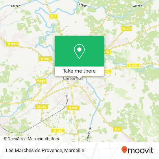 Les Marchés de Provence map