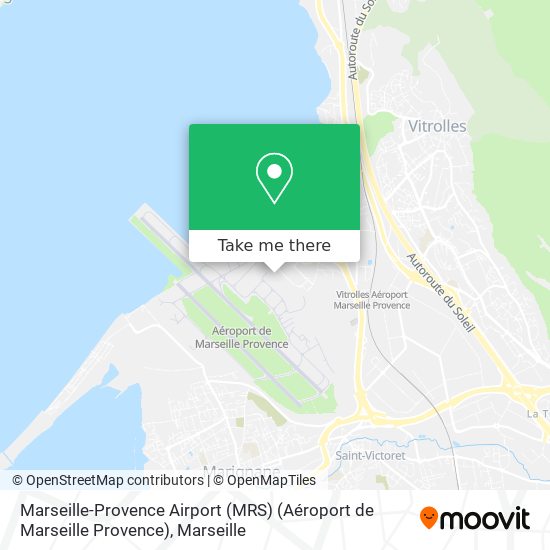 Marseille-Provence Airport (MRS) (Aéroport de Marseille Provence) map