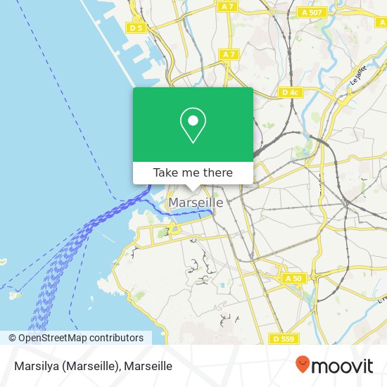 Mapa Marsilya (Marseille)