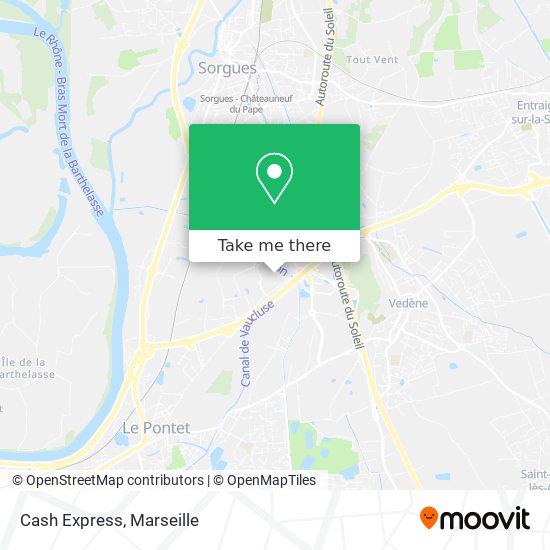 Cash Express map