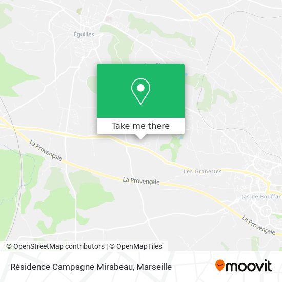 Résidence Campagne Mirabeau map